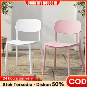 【Ramadan Promo Super 50-60% Diskon Besar】Kursi Cafe Minimalis Kursi Makan Kursi Tanduk Kursi Plastik Kursi Belajar Kursi Outdoor Kursi Teras