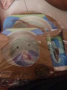 Product Review of Set Alat Makan 5 in 1 Bamboo Fiber Piring Makan Anak Balita Peralatan Makan BMT005 Anak-Anak Garpu from s**a e**a 0