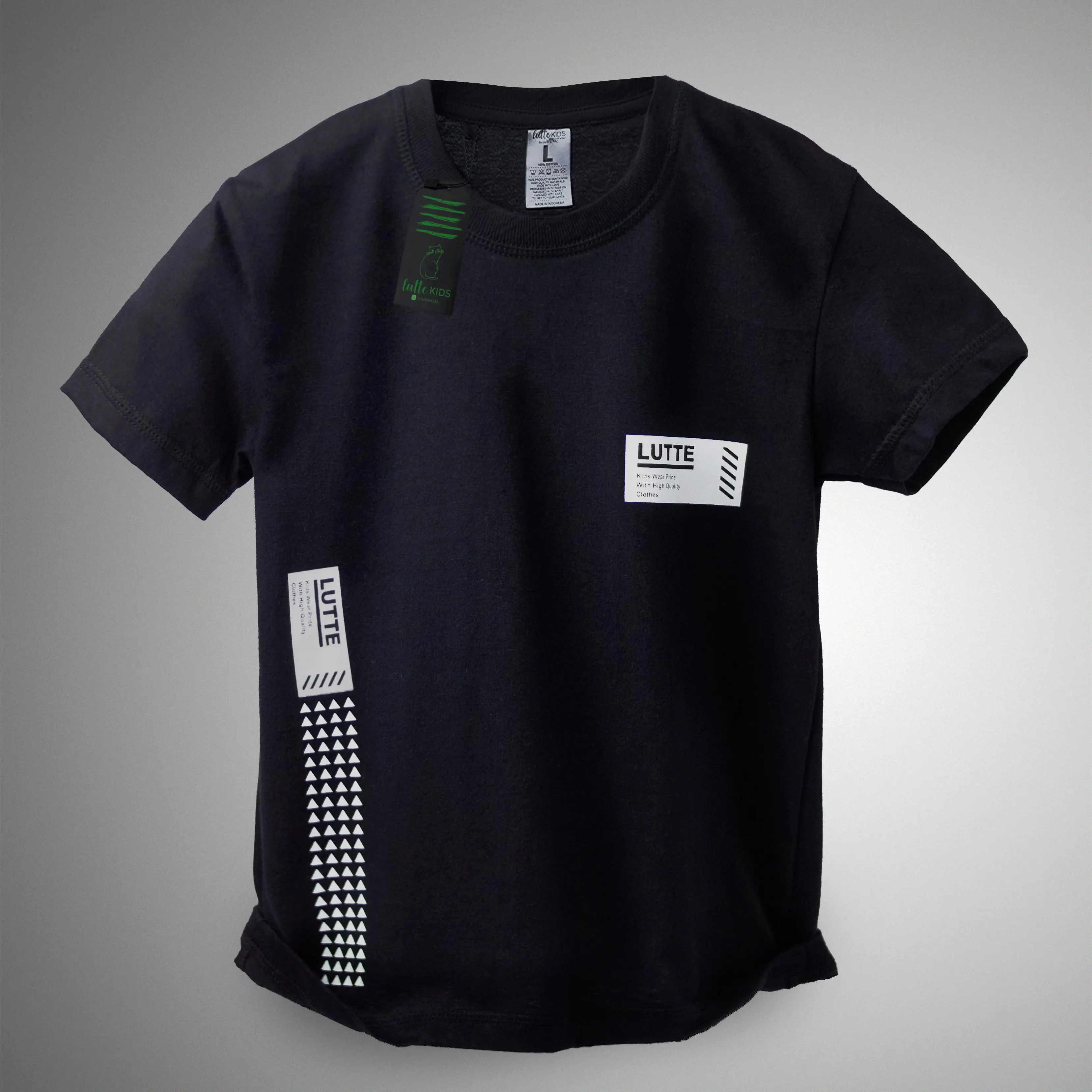 Kaos Distro Anak Lutte Kids Bahan Katun Premium Sablon Plastisol