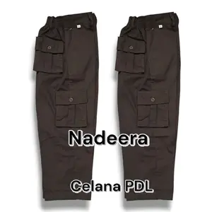 Celana PDL Pramuka SD Anak Laki Laki Cargo Kantong Gemblok