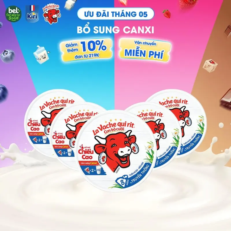 COMBO 5 PHÔ MAI CON BÒ CƯỜI 8 MIẾNG - VỊ TRUYỀN THỐNG 0