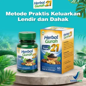Herbal Gurah Pernapasan Lega Tenggorokan Nyaman - Isi 60 Kapsul BPOM