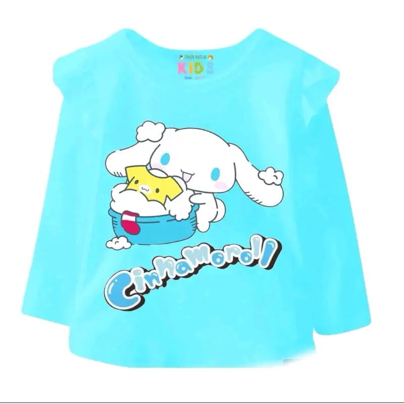 kaos anak perempuan panjang cinnamorol,kuromi