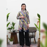 Gambar NONA RARA - Tunik Aryni Wonogiren T4566, Baju kerja batik blouse tunik wanita modern - S dari Nona Rara Batik Kota Administrasi Jakarta Timur 5 Tokopedia