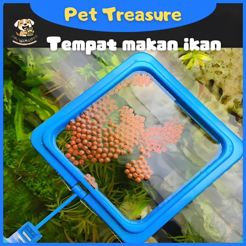 Tempat makan ikan / Aquarium feeder station / Floating feeding station / Ring Feeder / Tempat Pelet Ikan / Pelet Ikan Aquarium / Peralatan Makan Hewan di Akuarium / Wadah Makan Ikan Mengambang 0117 0