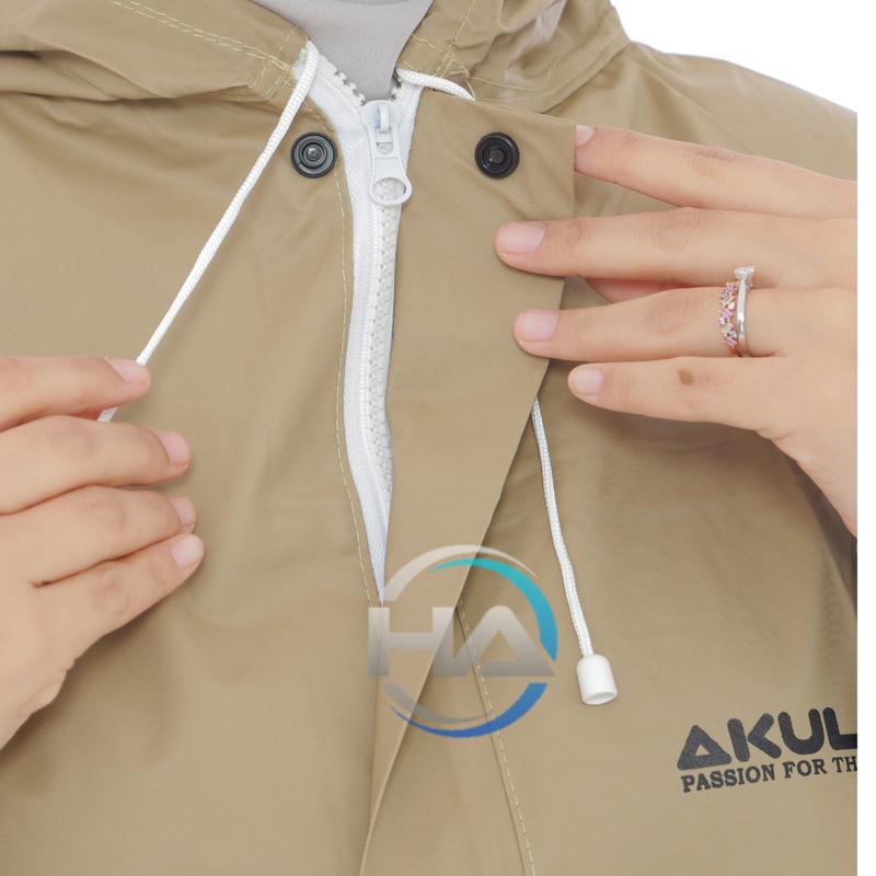 Jas hujan Akula Setelan Rok Wanita New Produk Terbaik Anti Rembes Best Quality Mocca 1