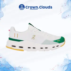 Sepatu olahraga fitness / Gym Unisex On Cloudnova White Abundant Green 36 - 45 Made In Vietnam