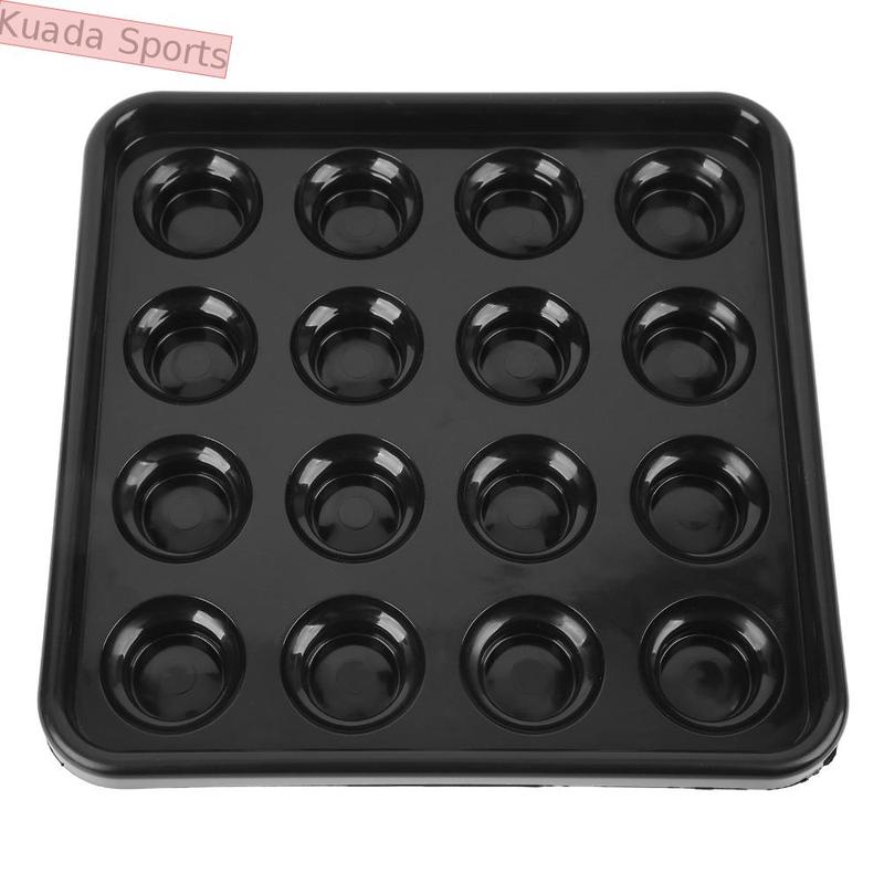 Kuada Sports Phụ kiện bi-a Nhựa Khay đựng bi bida 16 lỗ Đen Khay lưu trữ bi-a…