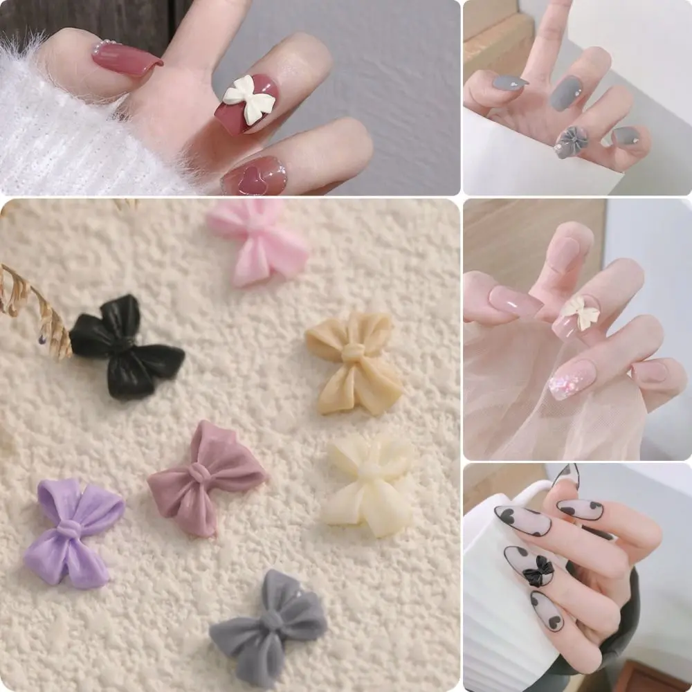 Phụ Kiện Quyến Rũ Móng Tay, 10 Cái Mỗi Bộ, Chất Liệu Resin, Kim Cương Giả 3D, Phụ Kiện Nơ Tự Làm, Kẹp Tóc, Sản Phẩm Mới Của Chúng Tôi