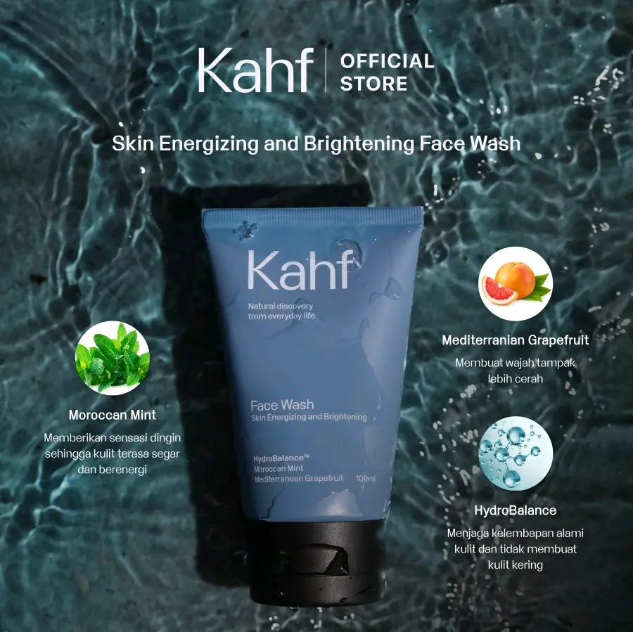kahf face wash skin energizing and brightening 100 ml