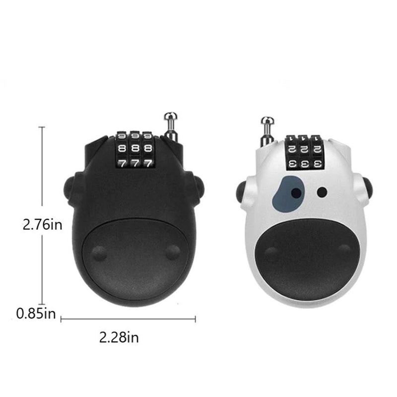 Product Introduction of Motorcycle Helmet Lock Electric Vehicle Helmet Anti-theft Combination Lock Suitcase Wire Lock N4N8 19