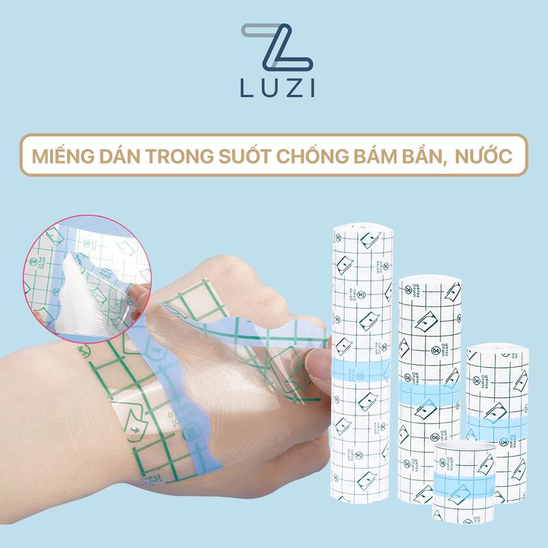  Cuộn dán trong suốt LUZI chống thấm nước bảo vệ vết thương hiệu quả nhỏ gọn tiện lợi dễ sử dụng PK_D12 