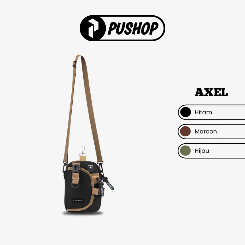 Pushop Authentic - Tas Selempang - Mini Slingbag Pria Wanita Axel 0