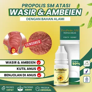 Wasir Ambeien Ambeyen Pengempis Benjolan di Anus 0bat Fisura Ani Kutil di Anus Untuk Anak dan Dewasa - PROPOLIS SM