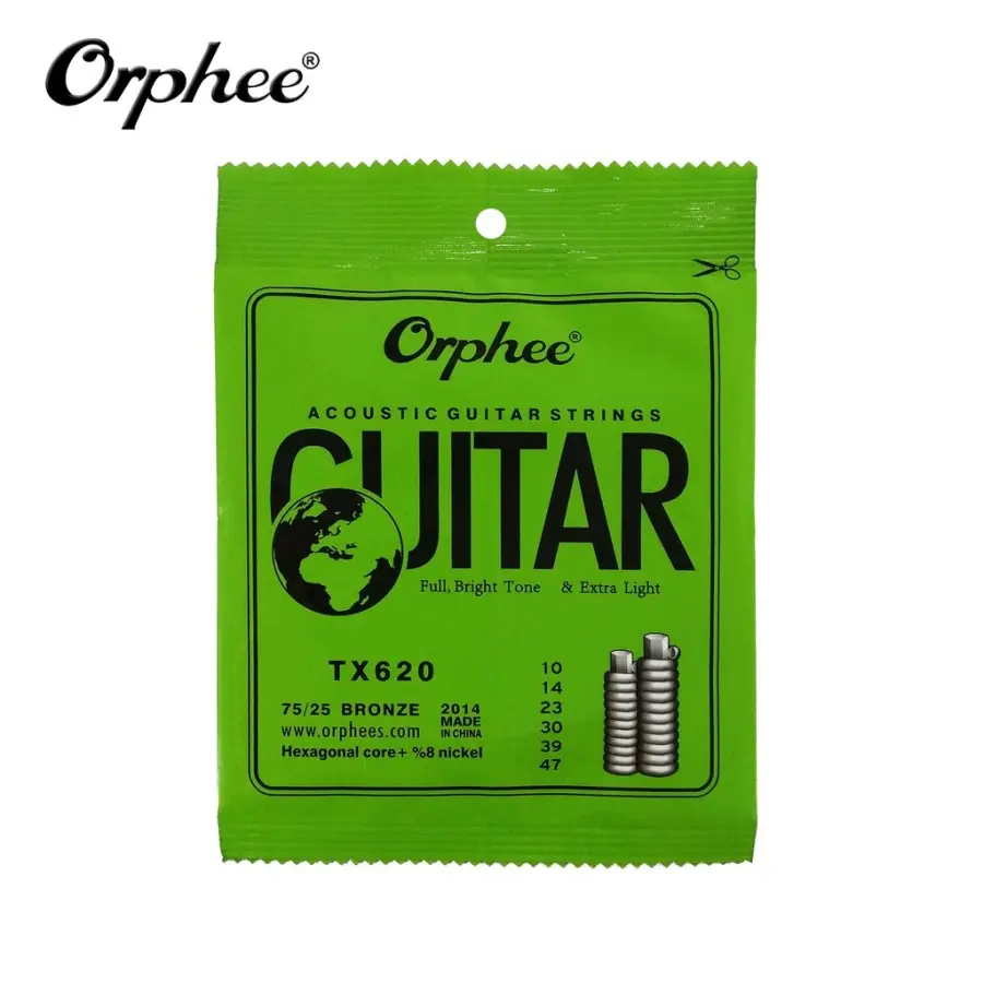 Orphee TX SET Senar Gitar Akustik Ukuran 10 11 12 TX620 TX630 TX640 TX620-S TX620-C TX620-P