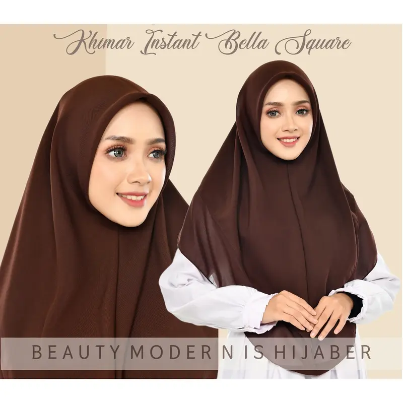 Khimar Bella Square 2 Layer  Premium umi hijab umi hijab 0