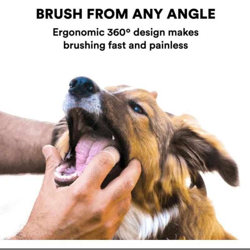 Product Introduction of Dog Super Soft Pet Finger Toothbrush Teeth Cleaning Bad Breath Care Nontoxic Silicone Tooth Brush Tool Dog Cat Cleaning Supplies 10