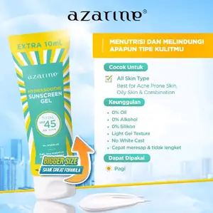 Azarine BIGGER SIZE GEL Hydrasoothe Sunscreen Gel 45 PA++++ 110ml