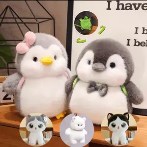 10inchs/8inches Boneka penguin kucing mewah boneka bantal hadiah dolls toys