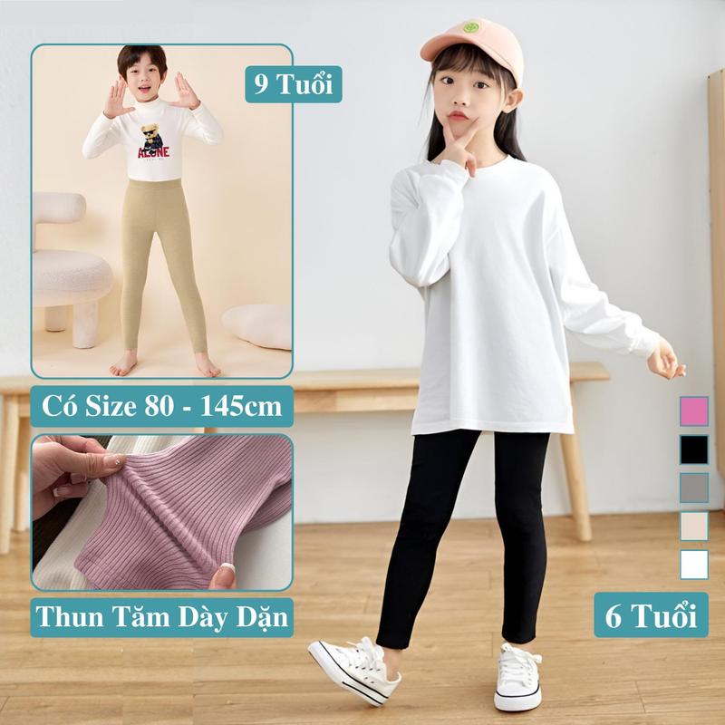  Quần Legging Thun Gân Thu Đông Cho Bé Trai Bé Gái Dày Dặn KooKoo Quần Dài Legging Thun Tăm Trẻ Em Cho Bé Trai Bé Gái Quần Mặc Ở Nhà Thu Đông Trẻ Em Cho Bé Trai Bé Gái Quần Giữ Nhiệt Thu Đông Bé Trai Bé Gái 