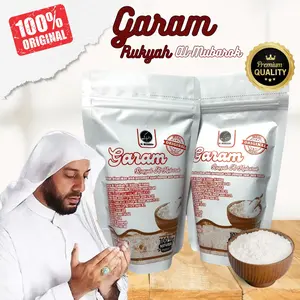 Garam Ruqyah Al-Mubarok 250gr - Untuk Ruqyah dan Menetralisir Aura Negatif. Solusi Usaha Lancar, Sulit Jodoh, sakit ain non medis, Terapi Rukiah Untuk Kesehatan