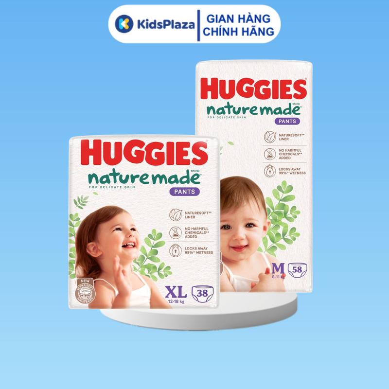 Tã - Bỉm Huggies Nature siêu cao cấp đủ size cho bé EC - NỘI ĐỊA