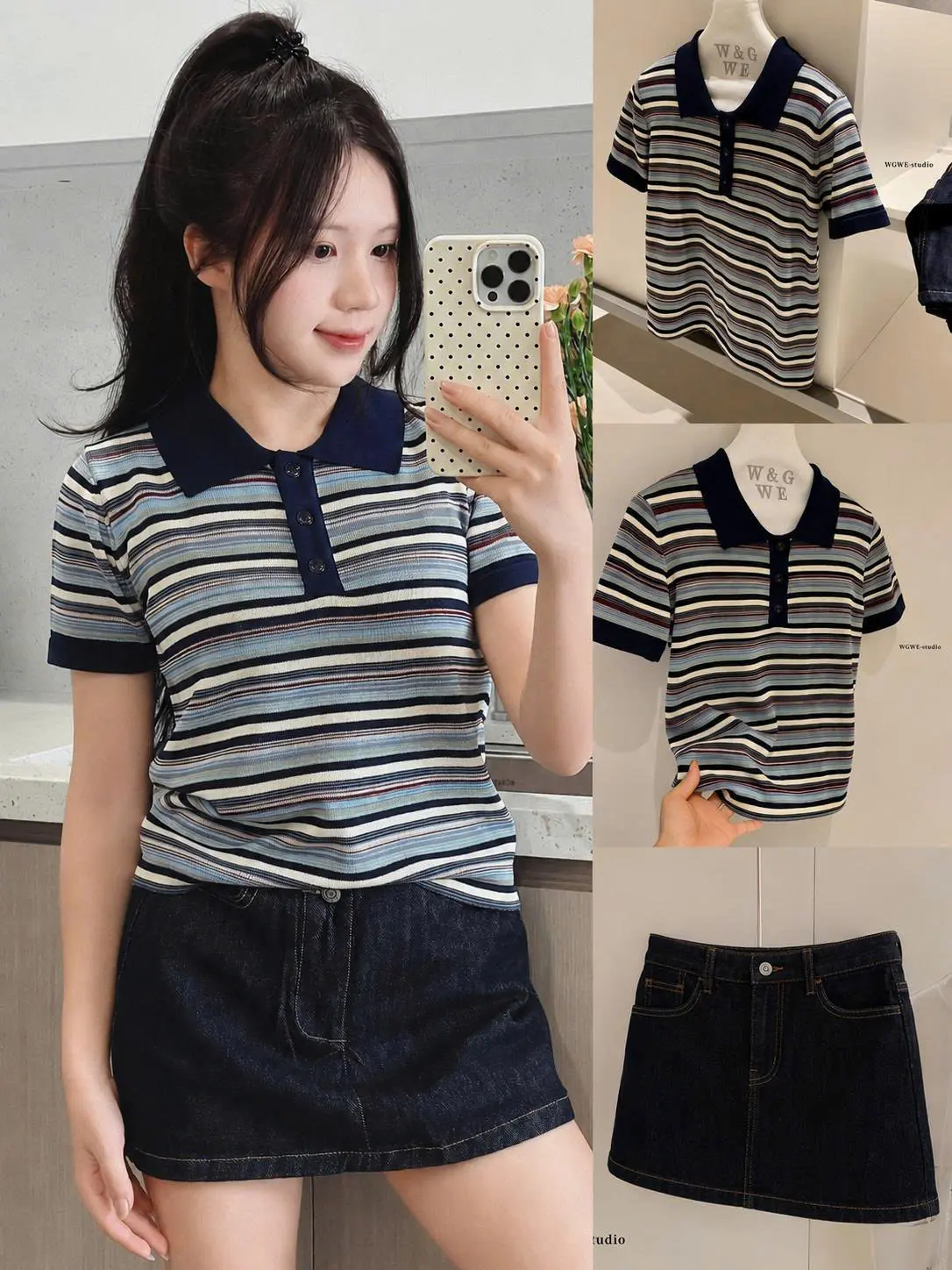 (WGWE 9191) Áo Polo Len Mongtoghi Kẻ Sọc Hàng QC Minxu Shop POLO48 | BigBuy360 - bigbuy360.vn (WGWE 9191) Áo Polo Len Mongtoghi Kẻ Sọc Hàng QC Minxu Shop POLO48 | BigBuy360 - bigbuy360.vn