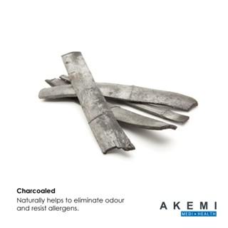 AKEMI Medi + Health Contour Hydro Gel Bamboo Charcoal Memory Pillow