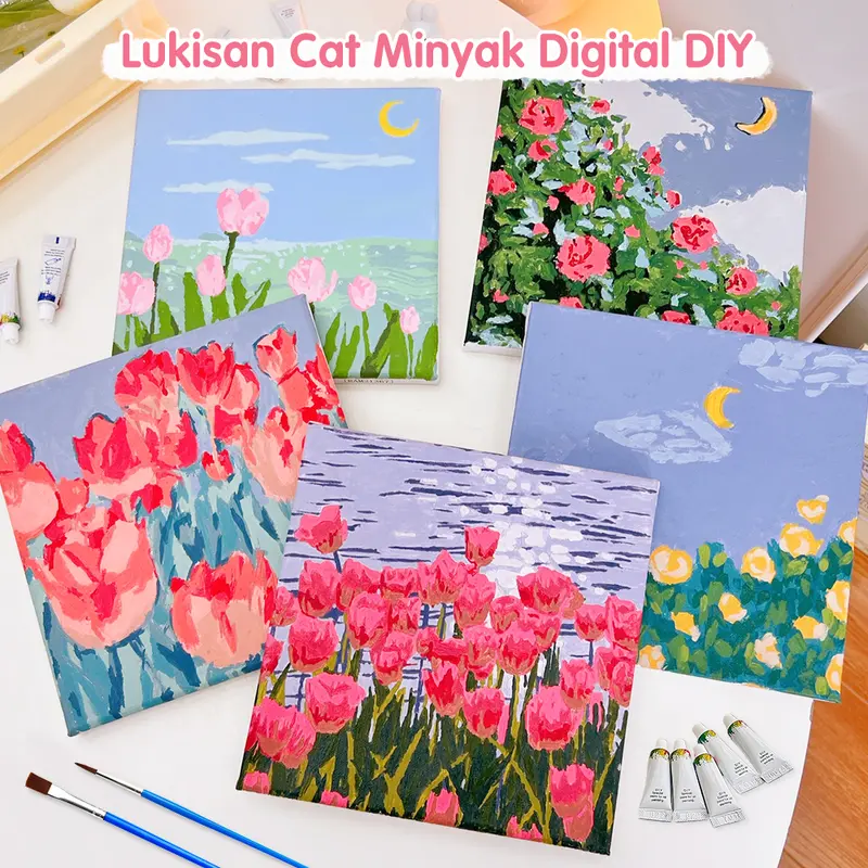 LAKOE 20x20cm Paint by Number aesthetic Series Diy digital painting kit Kanvas Painting 1