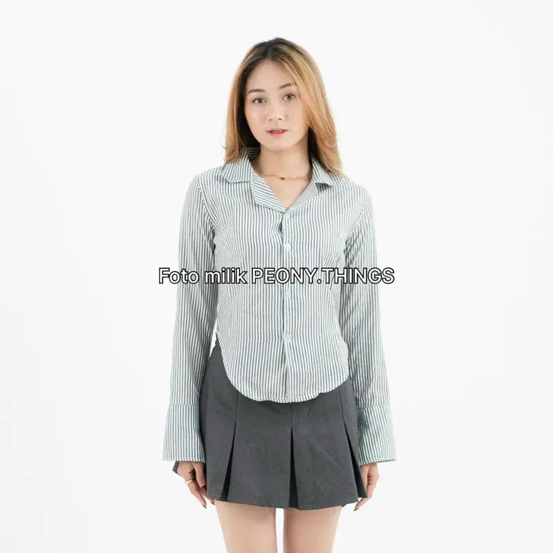 Peony| SHASA FITTED SHIRT | Atasan Kemeja Wanita 5