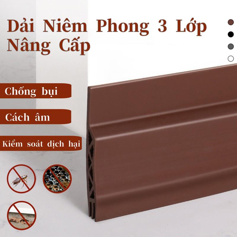  Thanh Dán Chân Cửa Ron Chặn Khe Cửa Cách Âm Miếng Chặn Cửa Chống Côn Trùng Khói Bụi Tiếng Ồn Dữ Nhiệt 