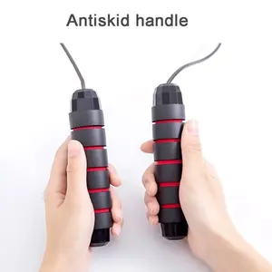 Tali Lompat Skipping Premium dengan Handle Empuk dan Bearing Baja - Otot, Outdoor