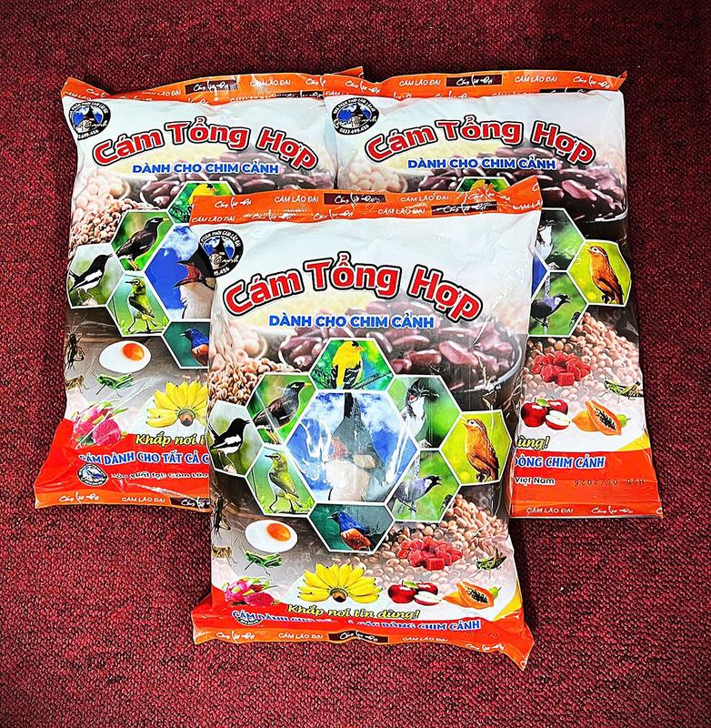 3KG Cám chim Lão Đại, Cám tổng hợp Lão Đại gói đỏ dành cho tất cả các loại chim cảnh giá rẻ