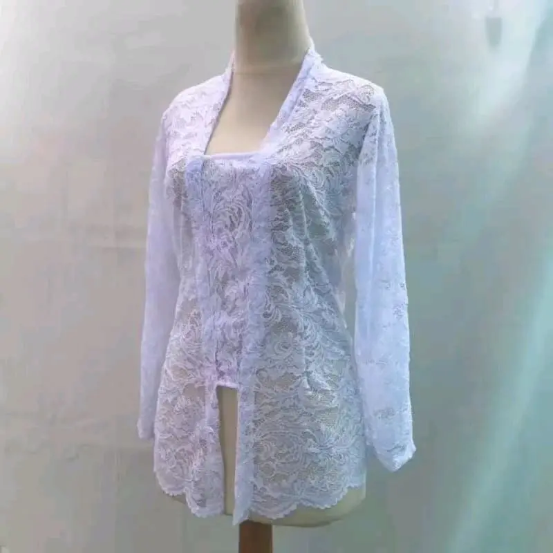 kebaya brokat modern // kebaya kutu baru termurah hitam burgundy 7