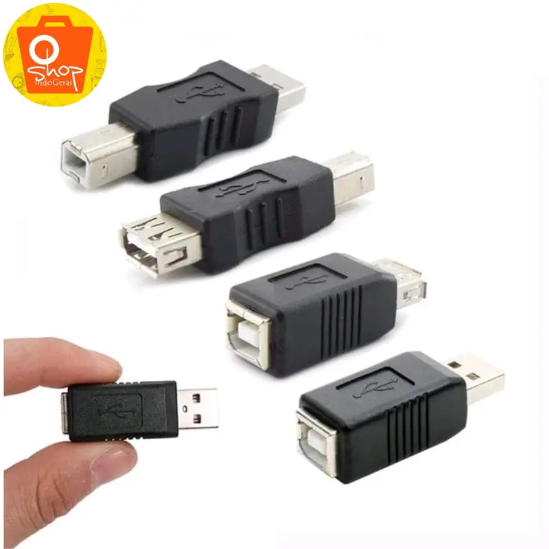 Adapter konektor Scanner Printer USB A to USB B Converter USB 2.0 1