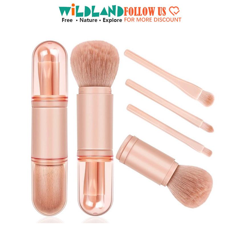  Bộ Cọ Trang Điểm 4 Trong 1 Cọ Phấn Mắt Và Phấn Đánh Thiết Kế Bỏ Túi Cầm Tay Mini Bộ Cọ Trang Điểm Tiện Lợi 