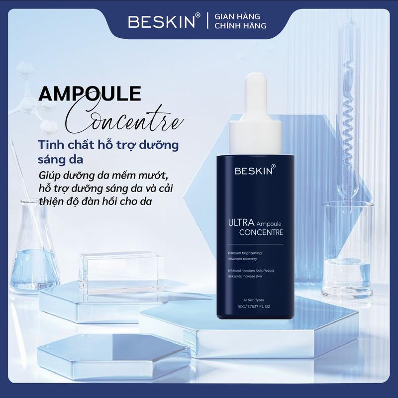 TINH CHẤT "Ultra Ampoule Concentre" - Dung tích: gói sample 2ml, chai 50ml - Thương Hiệu: Beskin - Dưỡng Ẩm Da Chăm Sóc Da Làm Đẹp Da Serum