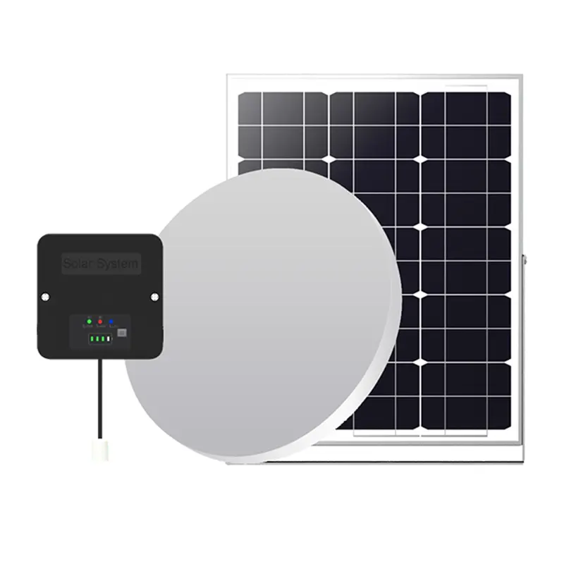 Đèn trần năng lượng mặt trời, Đèn LED, với bảng điều khiển năng lượng mặt trời và pin dung lượng cao, chiếu sáng trong nhà và ngoài trời, độ sáng phát sáng, tiết kiệm năng lượng, thân thiện với môi trường