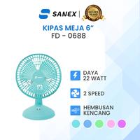 Gambar SANEX Kipas Angin Meja 6 Inch FD-0688 - Ungu dari SANEX ID Kab. Tangerang 1 Tokopedia