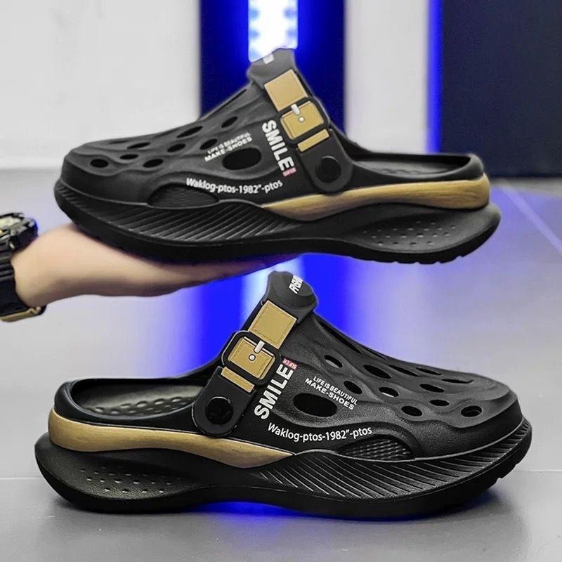   FREESHIP- giao ngay  Giày sục nam nữ đế đệm khí giày sục quai hậu đi mưa đi chơi đi học đi làm đế mềm êm siêu bền giày dép xăng đan bít mũi siêu hót trend 