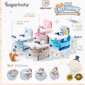 Sugar Baby Sit On Me 4 in 1 Folded Booster Seat & Chair / Kursi makan Bayi