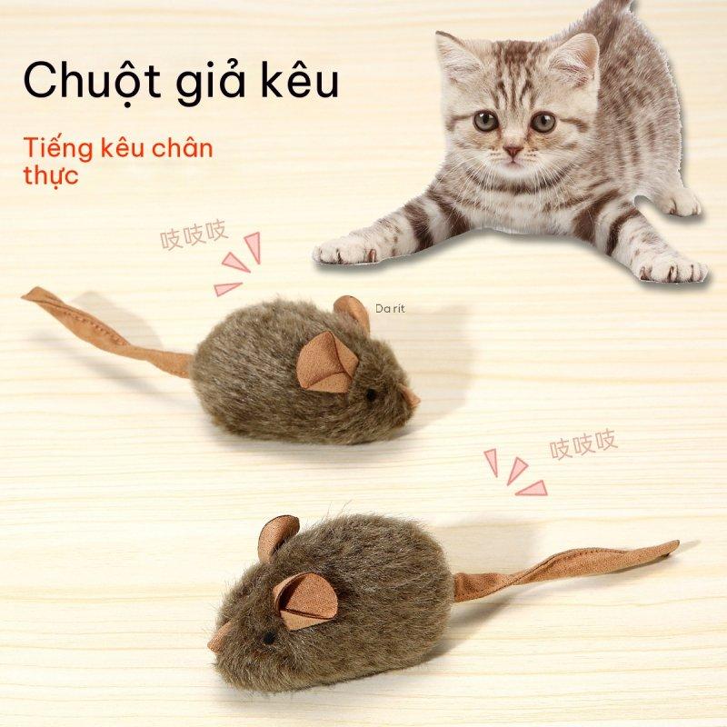 Đồ chơi mèo gọi là chuột Chạm nhẹ âm thanh sang trọng Mô phỏng chuột nhỏ Mèo giải sầu đồ chơi