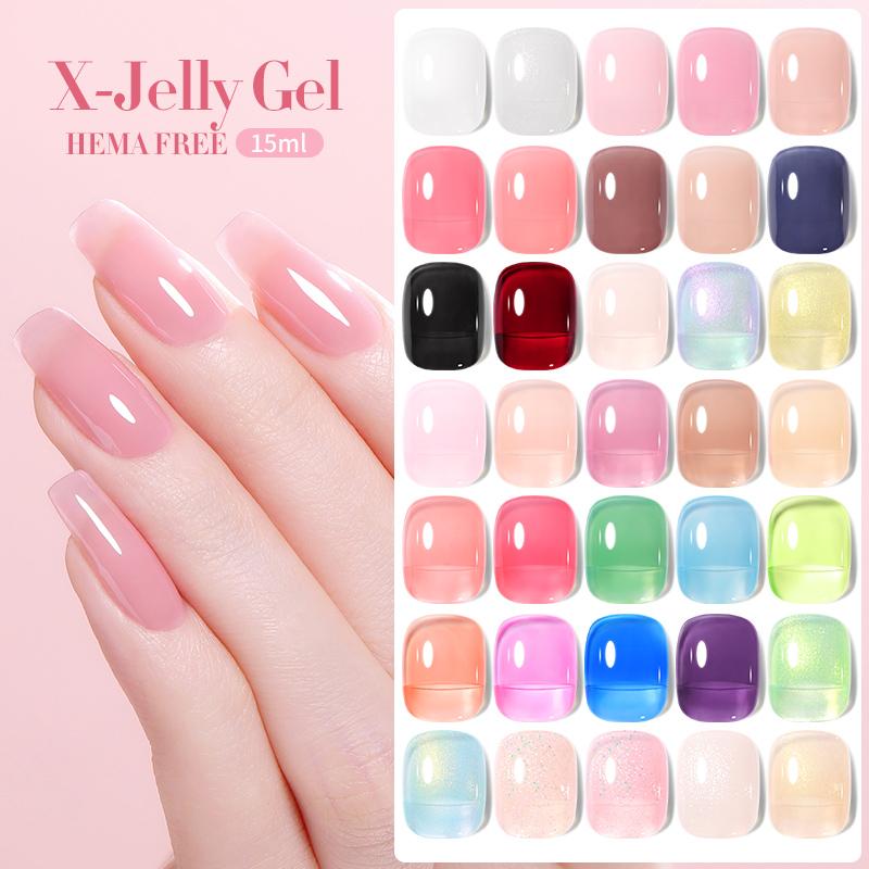 Sơn Móng Tay Gel Bán Thạch Sữa BORN PRETTY, Màu Lấp Lánh, Màu Tàng Hình Tím Cực Quang, Sơn Móng Tay Màu Nude Thạch, Nghệ Thuật Tự Làm, 15ml, 58224