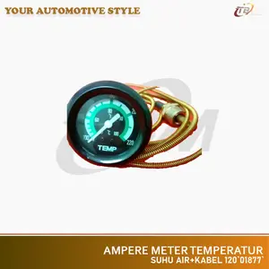AMPERE METER TEMPERATUR/TEMP GAUGE/METER SUHU AIR+KABEL 120" '01877'