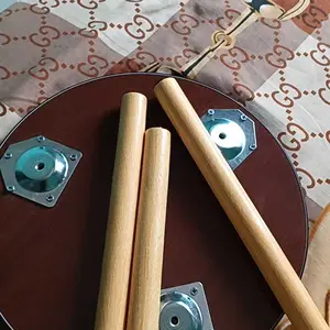 HOMESTATION - Meja Hias Bulat Minimalis Kayu MDF – Meja Samping Tempat Tidur / Meja Dekorasi 31cm 3 Kaki