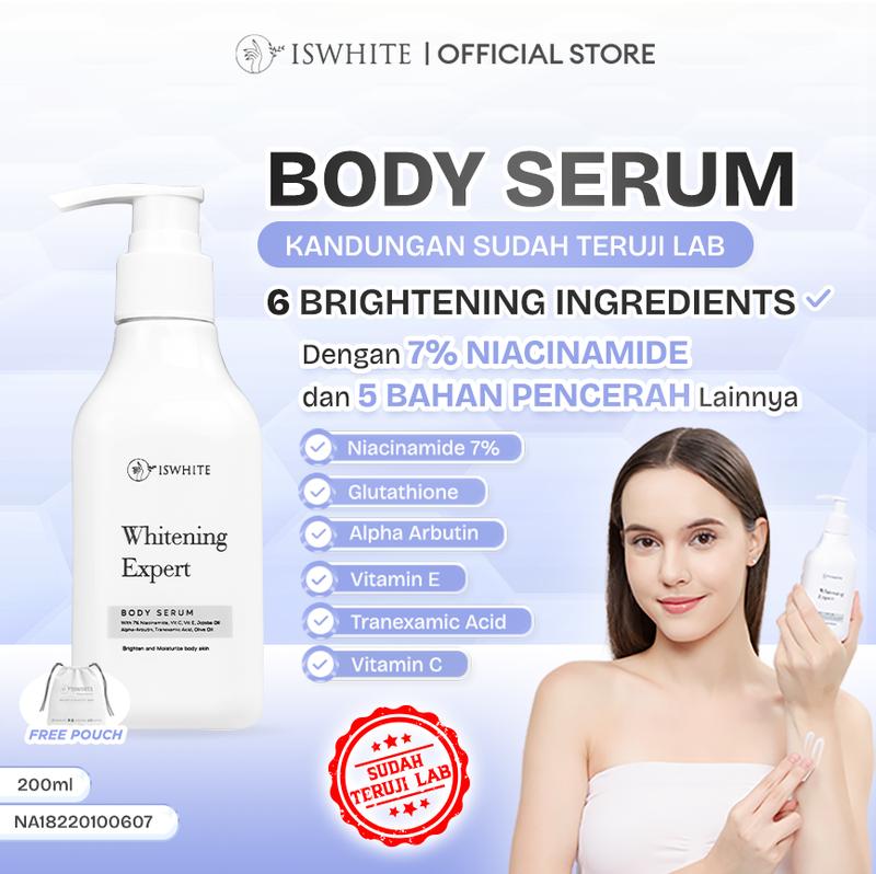 ISWHITE Perfect Glowing Body Protection Complete Package-Paket Cerah Glowing Maksimal Sebadan | Mencerahkan Kulit Hingga Ke Sela Tergelap | Halal BPOM 4