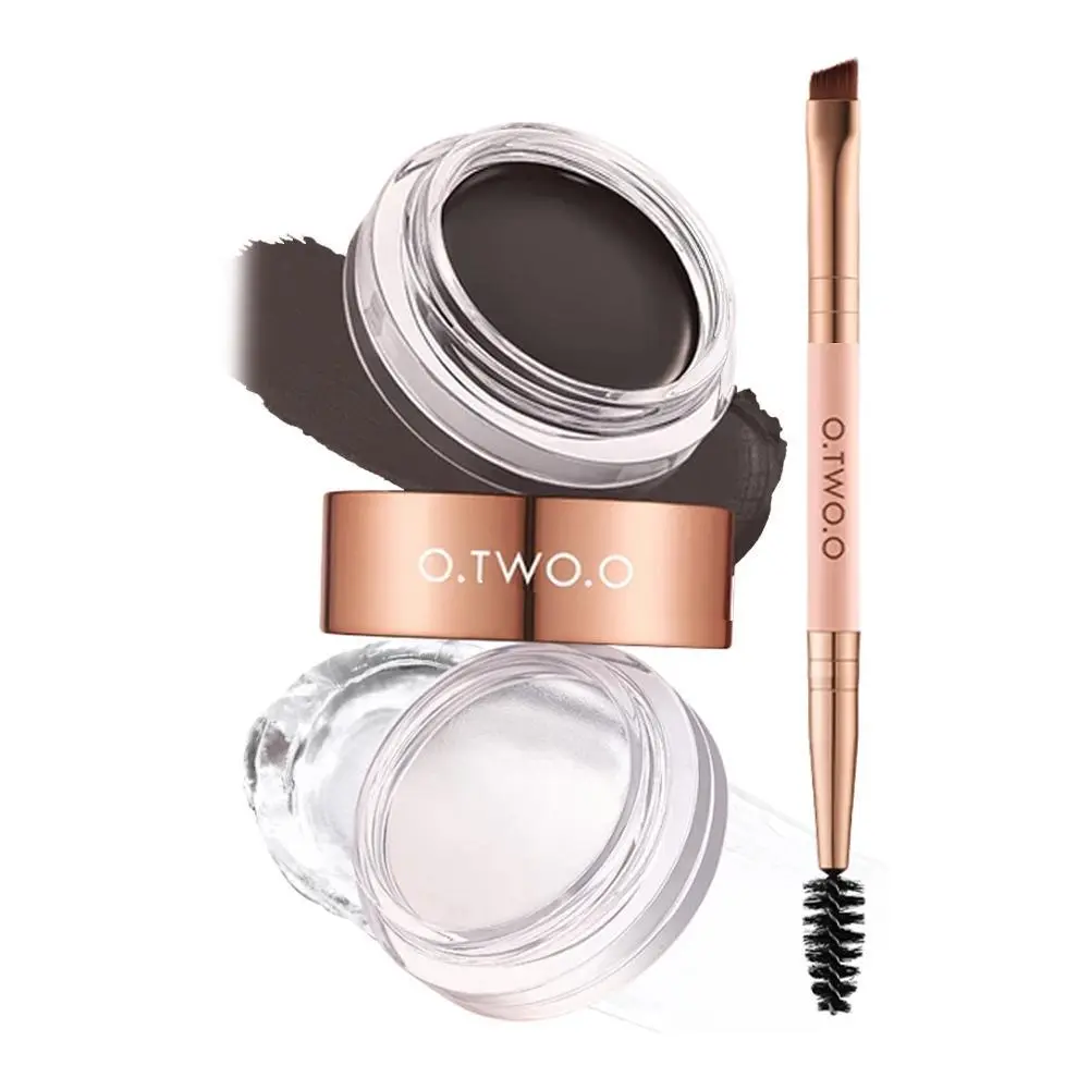 O.TWO.O Eyebrow Cream 2-in-1 Eyebrow Gel Waterproof Long-lasting Wax Cream Eyebrow Pomade S8J3 focal  lure natasha denona  concealer zeese zeese 0  1  lip  liner natasha denona  concealer eyebrow  pencil browcara