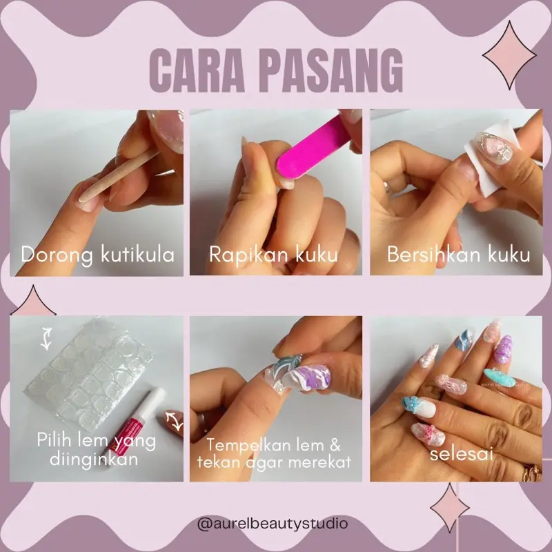 Press on nails wisuda | kuku palsu wisuda 3