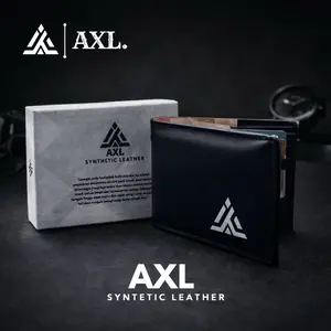 AXL Dompet Pria Lipat Logo AXL Distro Quality Synthetic Leather Tas Dompet Pria Terbaik