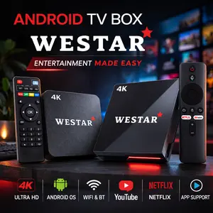 Android TV BOX WESTAR 4K Ultra HD Smart Easy Media Player